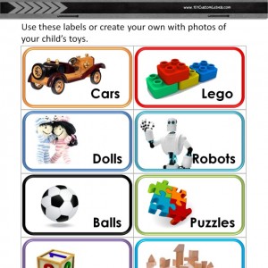 toy labels